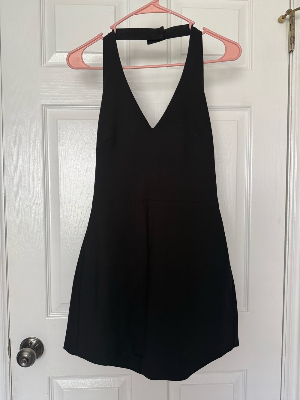 Likely Black Sleeveless V-Neck Romper